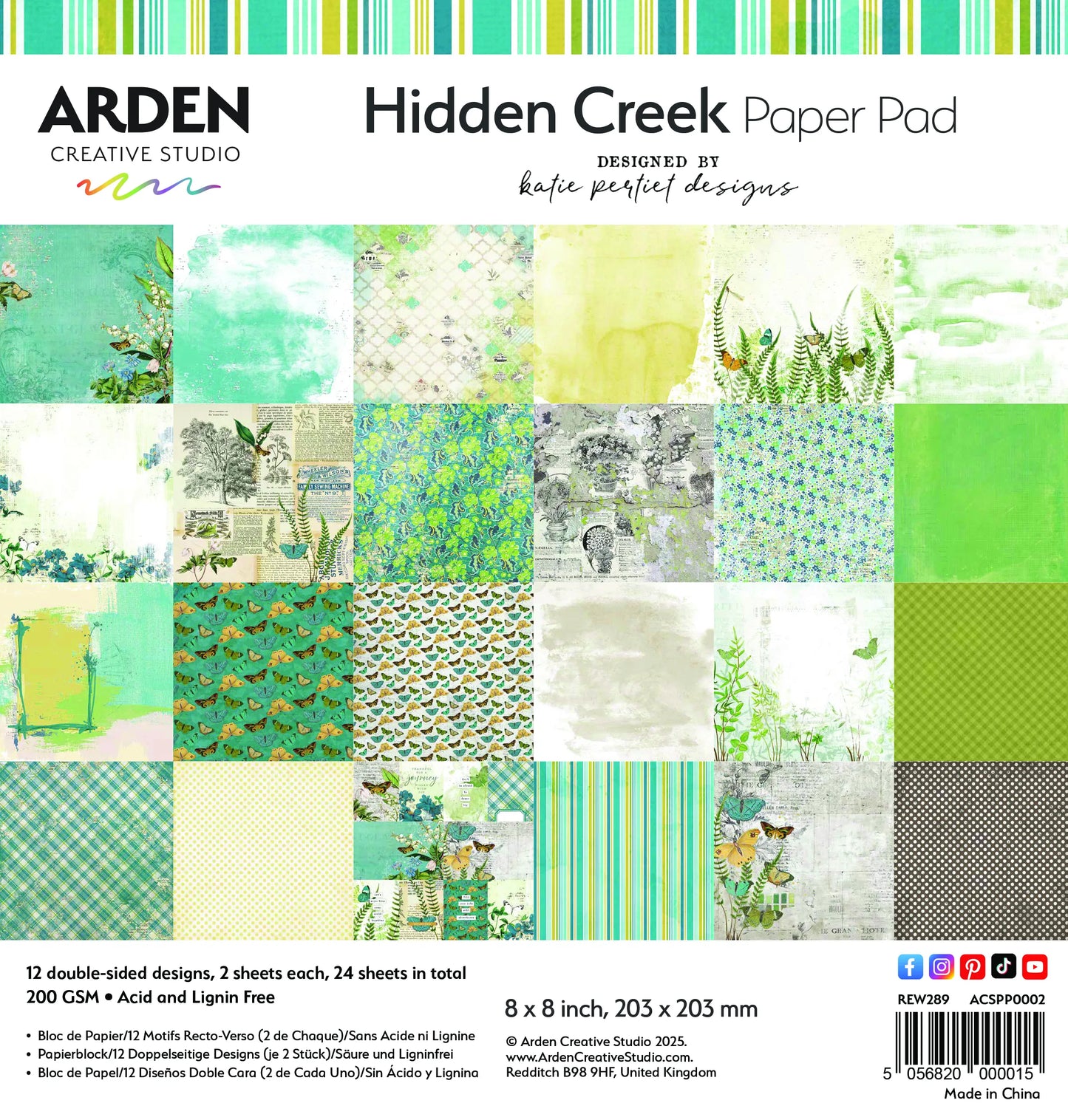 HIDDEN CREEK Paper Pad 8×8
