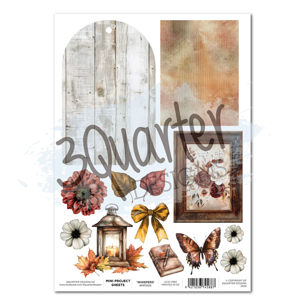 Autumn Whispers Mini Project Sheet - April Release