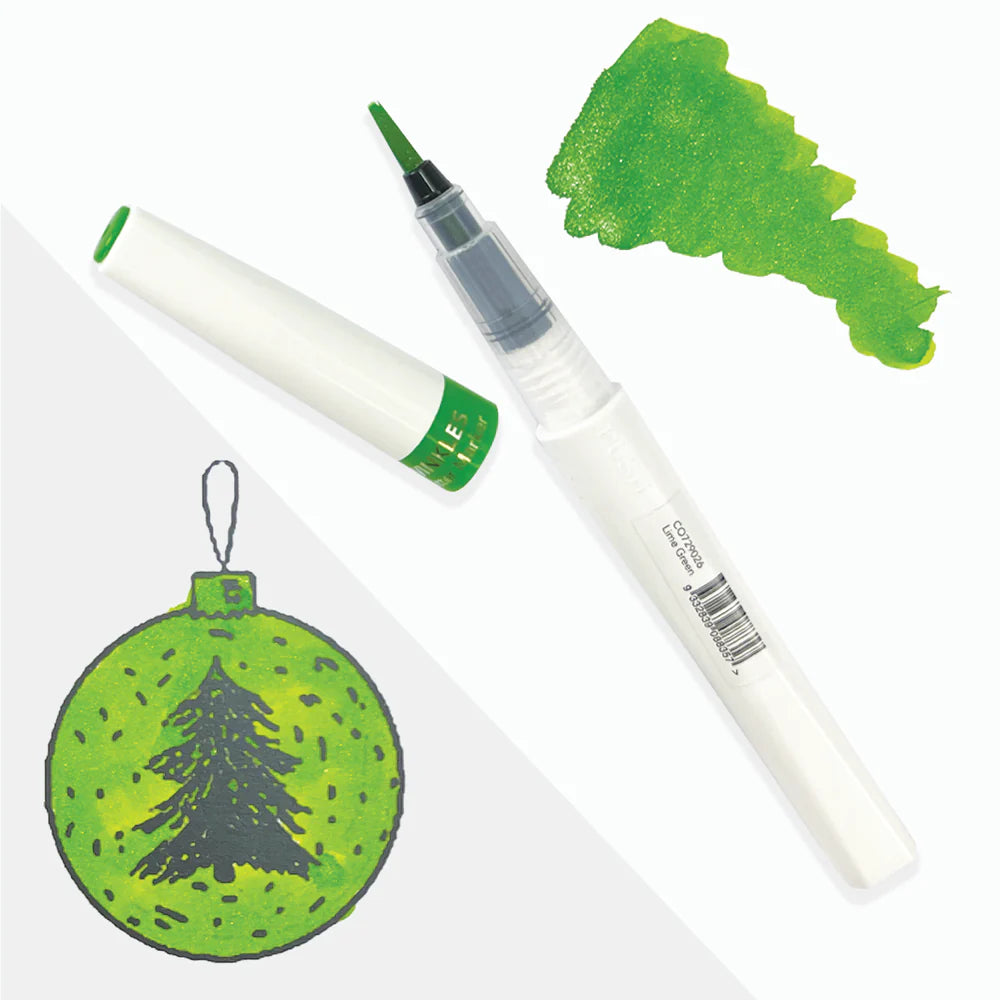Winkles Glitter Marker-Lime Green