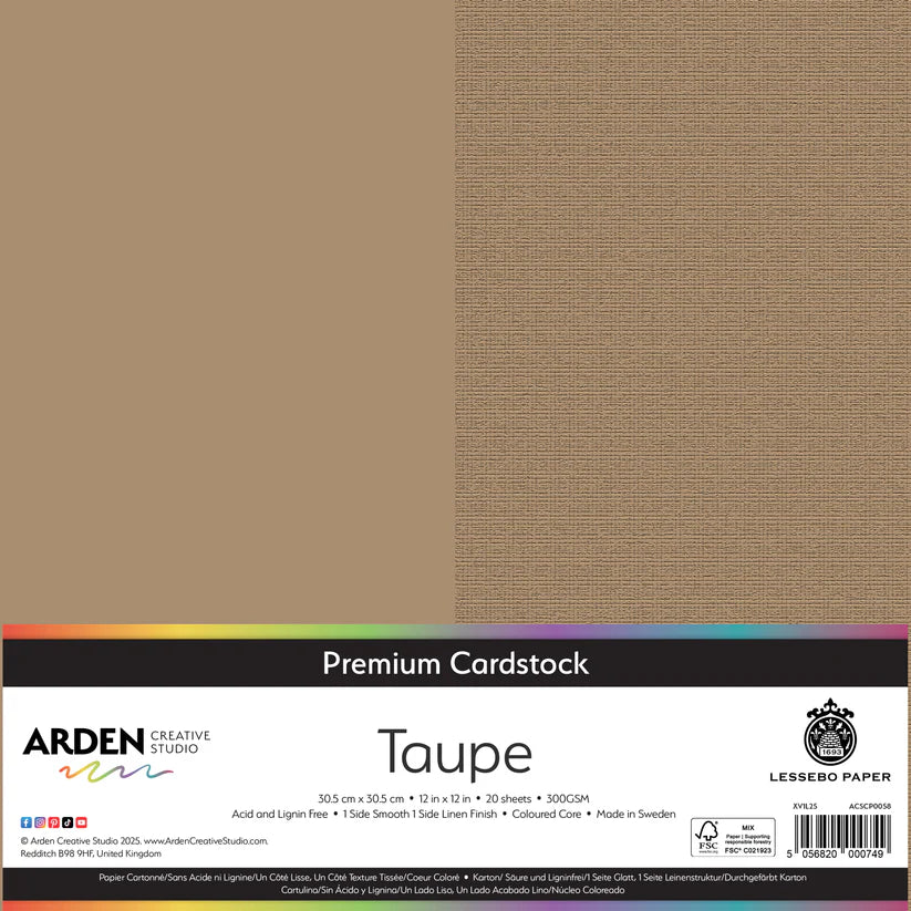 Premium Cardstock-Taupe 12in