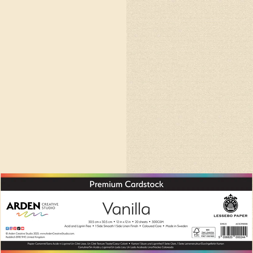 Premium Cardstock-Vanilla 12in