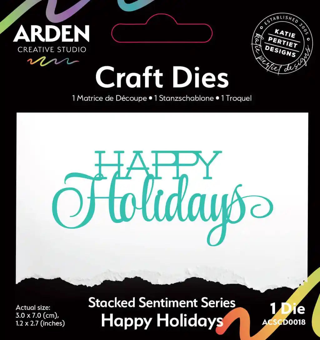 Happy Holidays-Craft Die Set