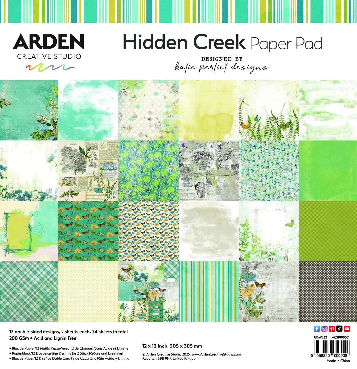 HIDDEN CREEK Paper Pad 12X12