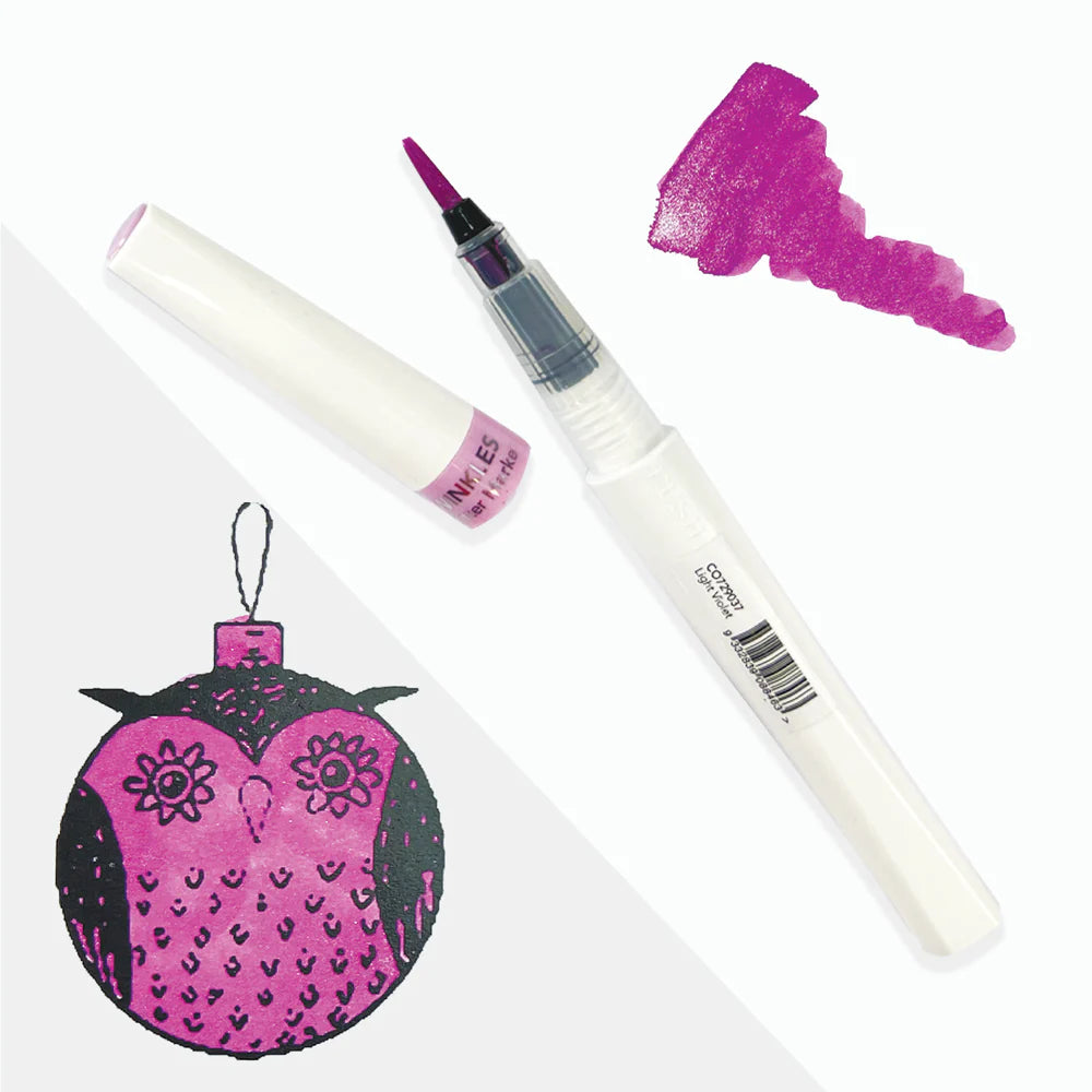 Winkles Glitter Marker-Light Violet