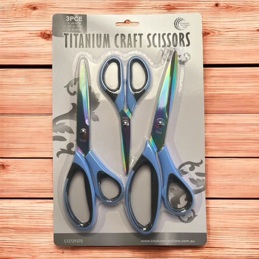 Titanium Craft Scissors Pk3 - Couture Creations