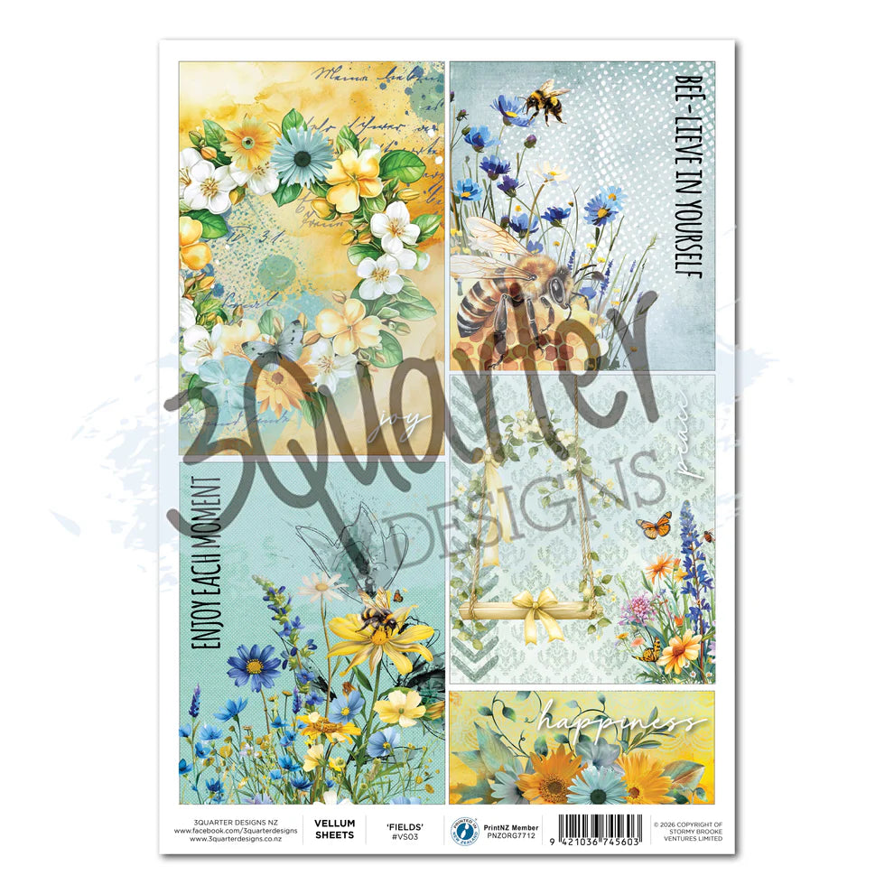 Honey Fields Vellum- February Release