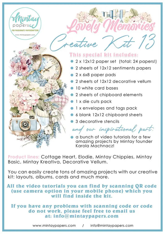 Mintay Creative Kit- Lovely Memories