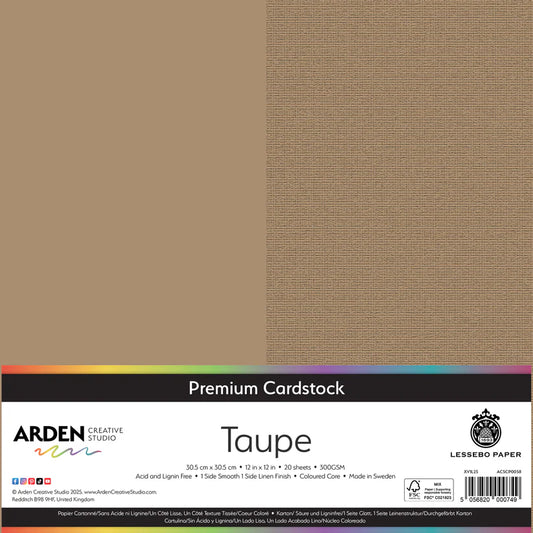 Premium Cardstock-Taupe 12in