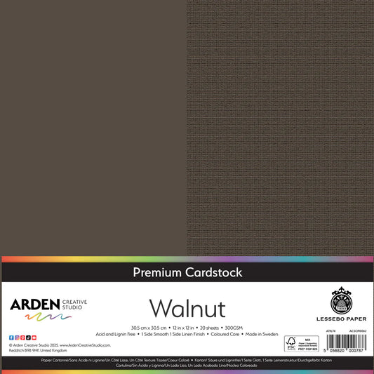 Premium Cardstock-Walnut 12in