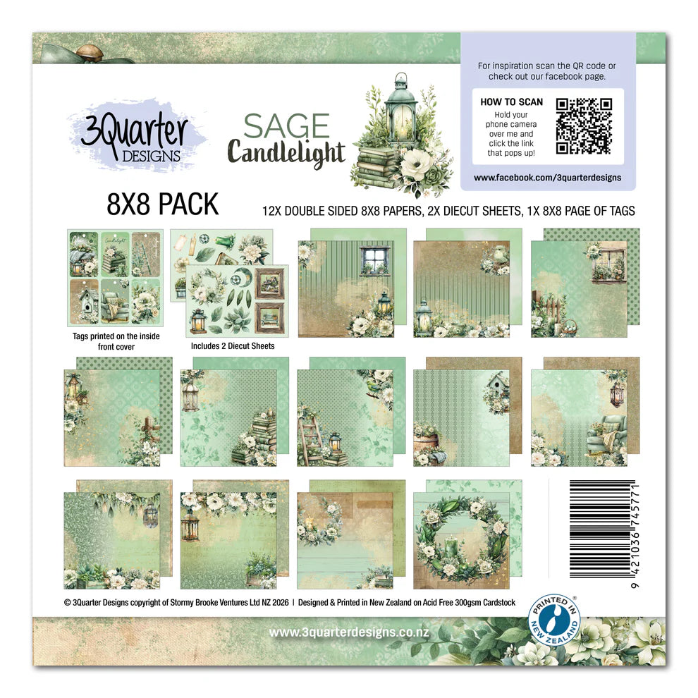 Sage Candlelight 8x8- March Release