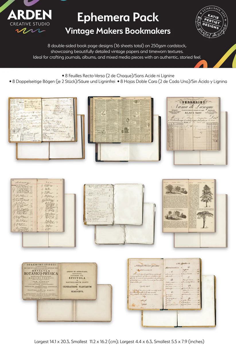 Vintage Makers Bookmakers Ephemera Pack