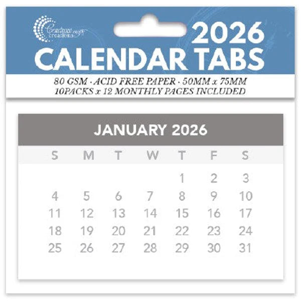 Calendar Tabs 2026